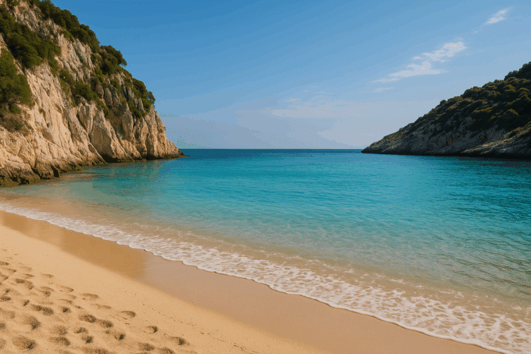 Rustige stranden Europa