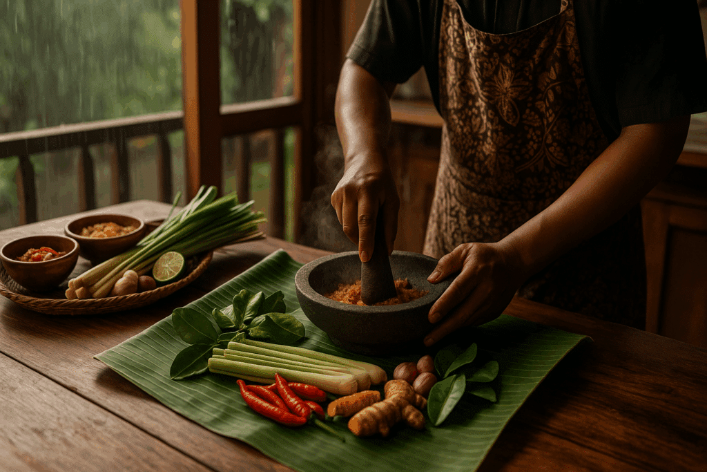 beste-reistijd-Bali-Balinese-kookworkshop-kruiden