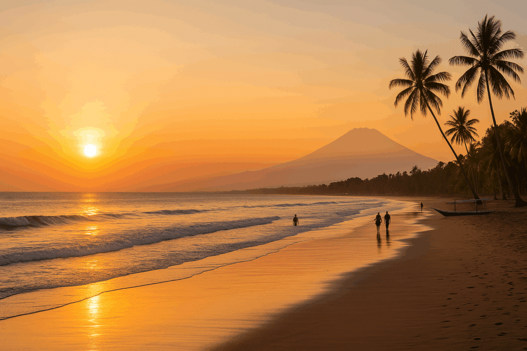 beste-reistijd-Bali-avondzon-strand