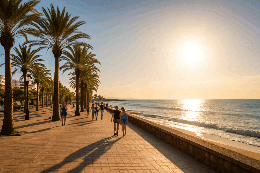 zonvakantie november Europa boulevard