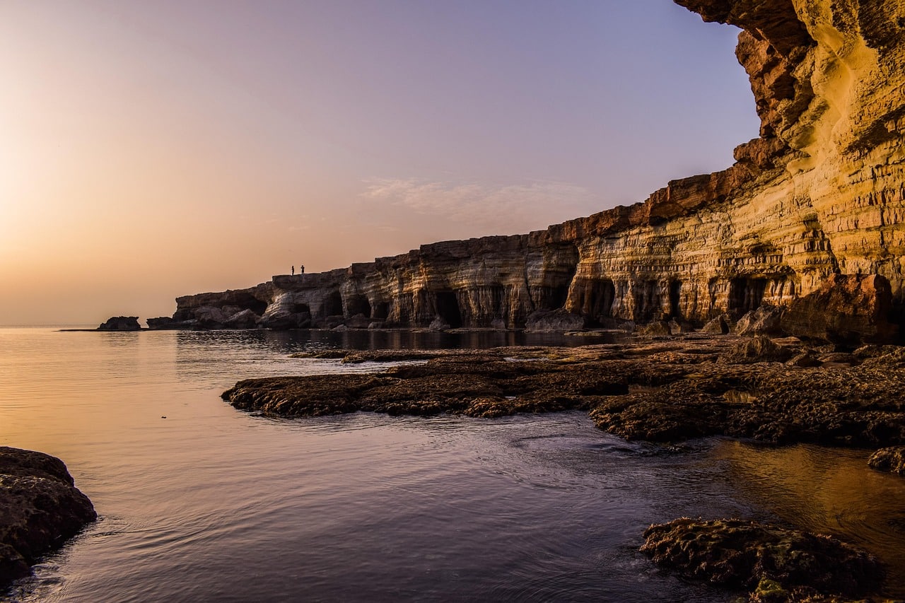 cyprus coast sunset