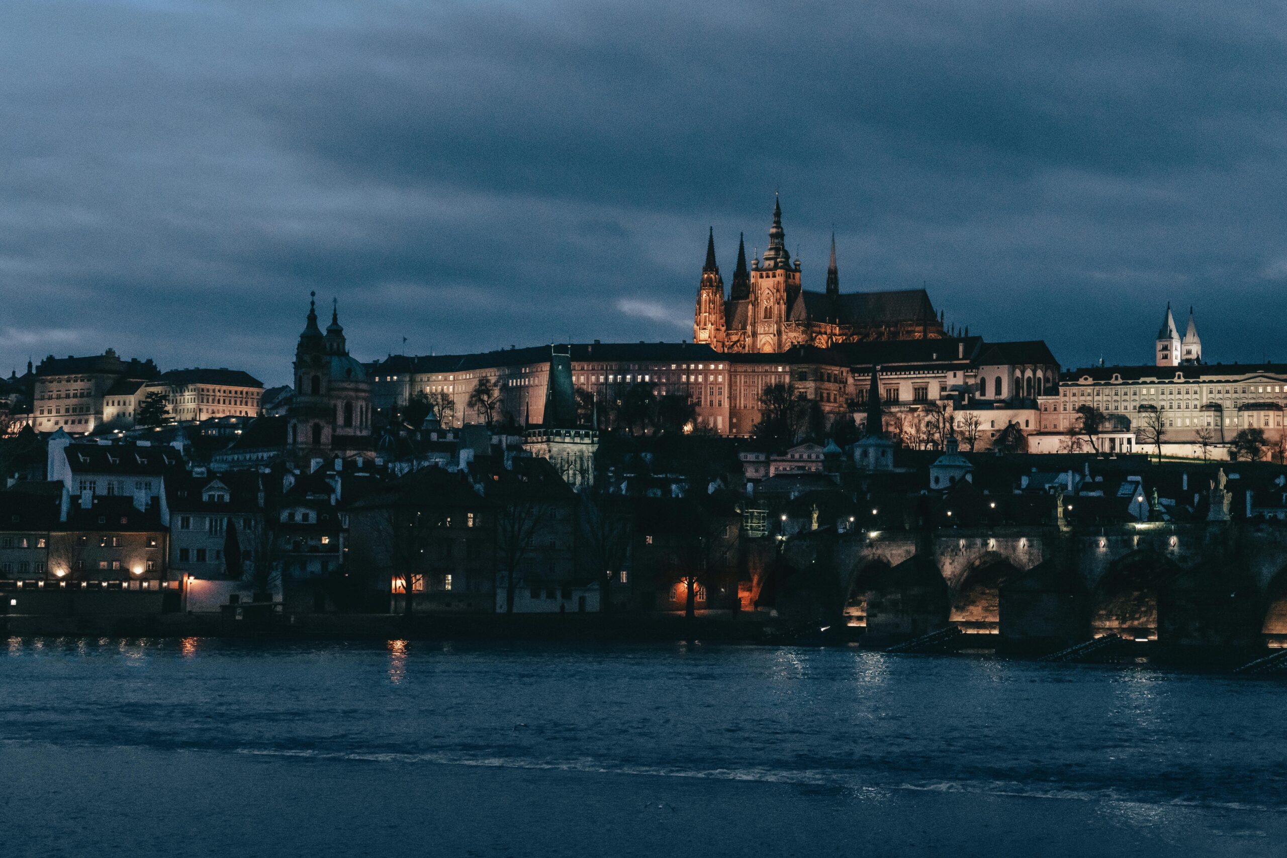 Praags Kasteel verlicht