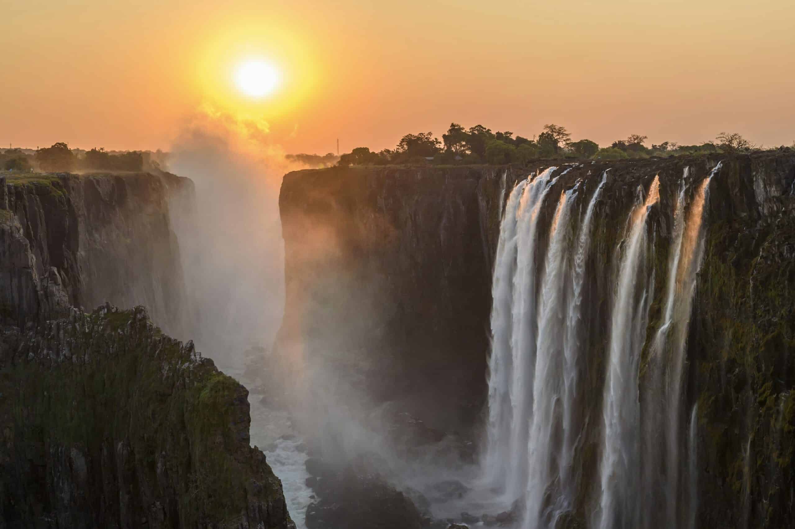 Victoria Falls waterval Zimbabwe spectaculaire natuurwonder Afrika toerisme
